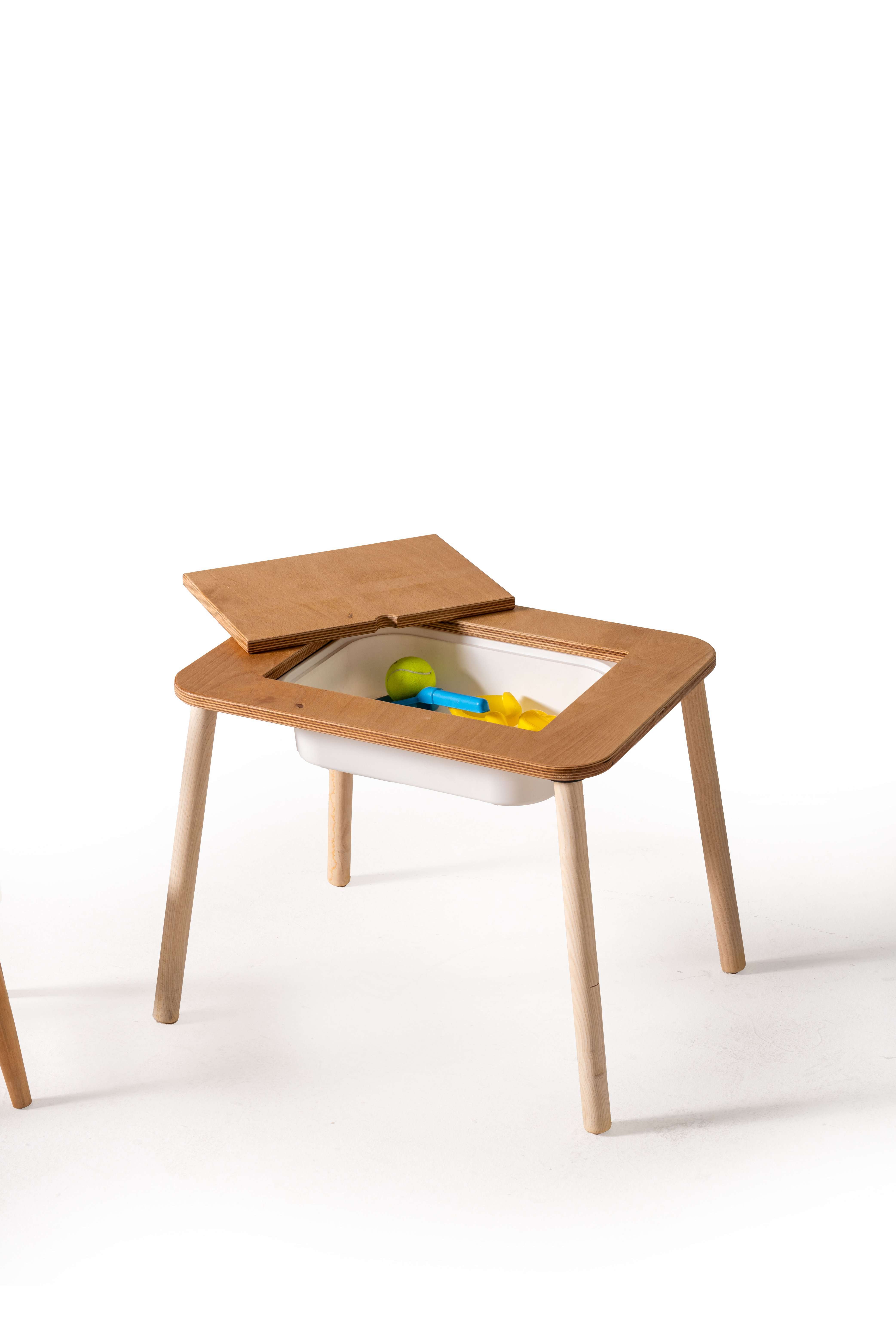 Montessori Hazneli Çocuk Aktivite Masası ve Sandalye Remy Montessori Hazneli Çocuk Aktivite Masası ve Sandalye Remy